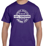 100 percent Yorkshire T Shirt Short Sleeve