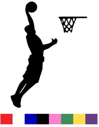 Basketball Silhouette Vinyl Decal Sticker
