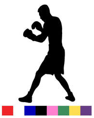 Boxing Silhouette Vinyl Decal Sticker