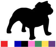 Bulldog Silhouette Decal Vinyl Sticker