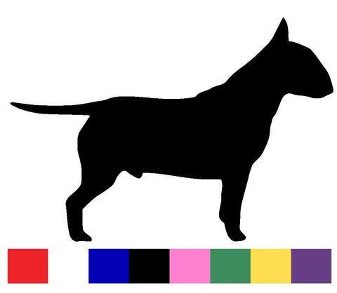 Bull Terrier Silhouette Decal Vinyl Sticker