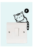 Cat Light Switch Collection Decal Sticker
