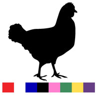 Chicken Silhouette Decal Vinyl Sticker