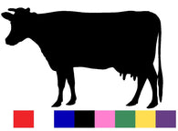 Cow Silhouette Decal Vinyl Sticker