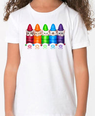 Kittens and Crayons Colour Changing T Shirt
