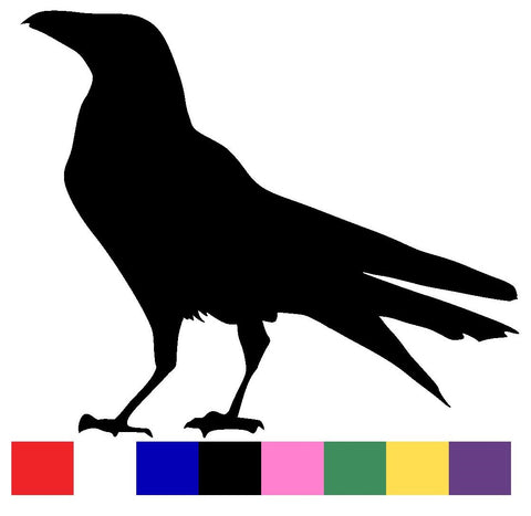 Crow Silhouette Decal Vinyl Sticker