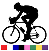Cycling Silhouette Vinyl Decal Sticker