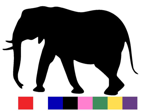 Elephant Silhouette Decal Vinyl Sticker