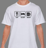 Eat, Sleep, Beer  T Shirt 7 Colours Available