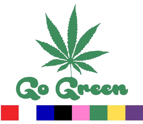 Go Green Decal Vinyl Sticker