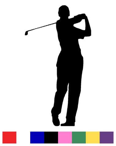 Golf Silhouette Vinyl Decal Sticker