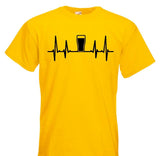 Heartbeat Beer  T Shirt 7 Colours Available
