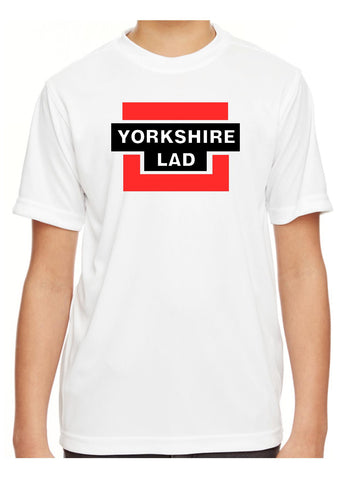 Boys Yorkshire Lad White Short Sleeve T Shirt