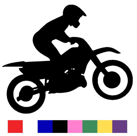 Motorcross Silhouette Vinyl Decal Sticker