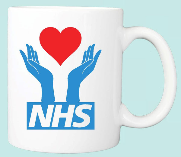 NHS Caring Hands and Heart Mug