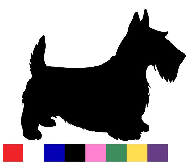 Scottish Terrier Silhouette Decal Vinyl Sticker