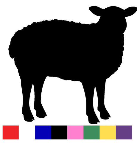 Sheep Silhouette Decal Vinyl Sticker