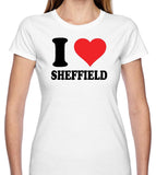 Ladies I Love "My Town" Short Sleeve T Shirt Personalise your own