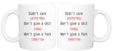 Don't Care - Mug