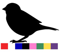 Sparrow Silhouette Decal Vinyl Sticker