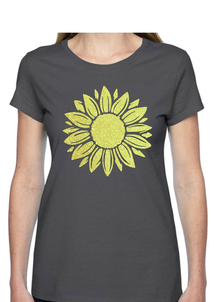 Sunflower T Shirt - Personalised Available in 4 colours