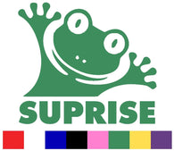 Surprise Frog Decal Vinyl Sticker