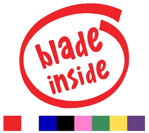 Blades Silhouette Decal Vinyl Sticker