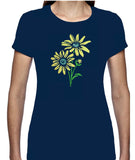 Daisy Glitter T Shirt - Personalised Available in 2 colours