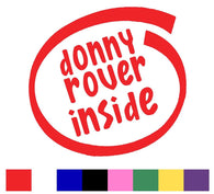 Donny Rover Silhouette Decal Vinyl Sticker