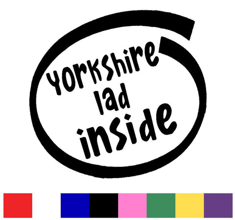 Yorkshire Lad Silhouette Decal Vinyl Sticker
