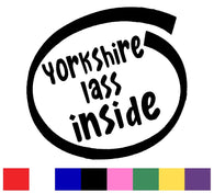 Yorkshire Lass Silhouette Decal Vinyl Sticker