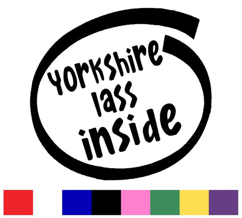 Yorkshire Lass Silhouette Decal Vinyl Sticker
