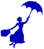 Mary Poppins Silhouette Decal Vinyl Sticker
