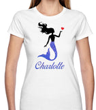 Mermaid Sparkle T Shirt - Personalised Available in 2 colours