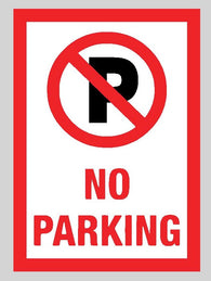 Warning No Parking Sticker