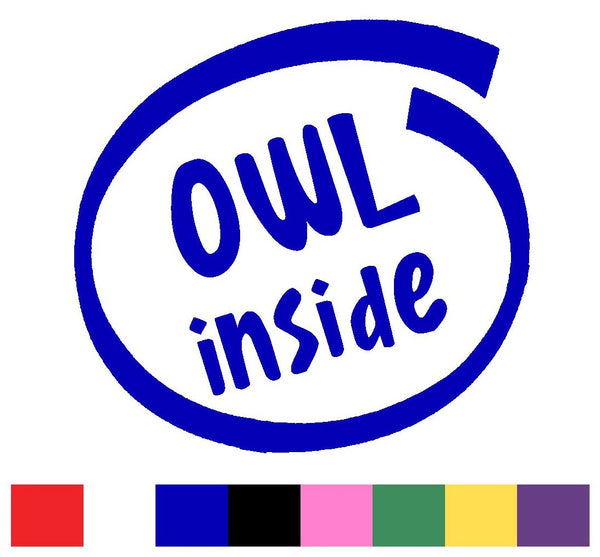 Owls Silhouette Decal Vinyl Sticker