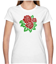 Roses Glitter T Shirt Available in 3 Designs