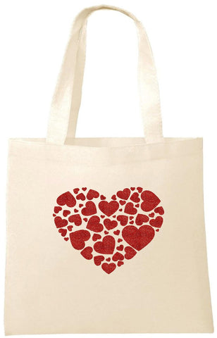 Glitter Heart of Hearts Tote Bag - Can Be Personalised