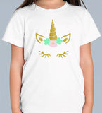 Unicorn Glitter T Shirt Personalised 4 Designs