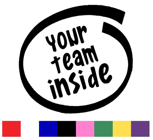Your Team Inside Silhouette Decal Vinyl Sticker